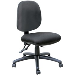 Buro Mondo Java Medium Back Office Chair 3 Lever Mechanism Black Fabric Seat And Back