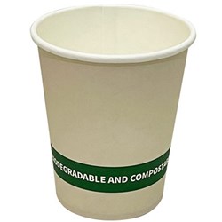 CUP PAPER EARTH ECO 8 oz White Single Wall Carton of 1000