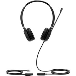 Yealink YHS36 Dual QD Corded Headset Black