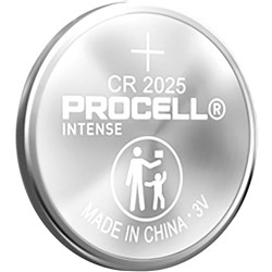 Procell Intense Lithium Coin 2025 Battery 3V Pack Of 5