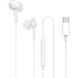Moki Type-C Connect Earphones With Inline Microphone And Control White