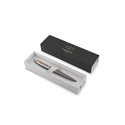 Parker Jotter XL Ballpoint Pen Grey Lacquer Gold Trim In Giftbox Blue Refill