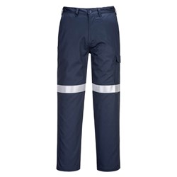 Portwest Bizflame FR Cargo Pants With Tape Size 35 Tall Navy