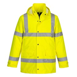 Portwest Hi-Vis Winter Traffic Jacket 3XL Yellow