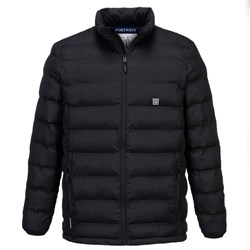 Portwest Ultrasonic Heated Tunnel Jacket Small Black
