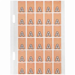 Avery Alphabet Coding Label A Top Tab 20x30mm Pink Pack Of 150