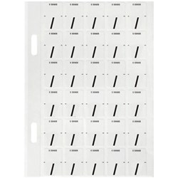 Avery Alphabet Coding Label / Top Tab 20x30mm White Black Pack Of 150