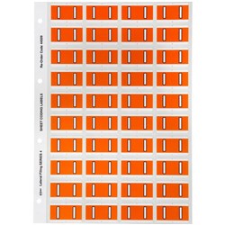 Avery Alphabet Coding Label I Side Tab 25x42mm Orange Pack Of 240