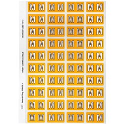 Avery Alphabet Coding Label M Side Tab 25x42mm Yellow Pack Of 240