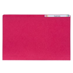 AVERY COLOURED MANILLA FOLDERS F/Cap Red BX100