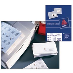 AVERY L7163 LASER/INKJET LABEL Copier 14/Sht 99.1x38.1mm White BX100