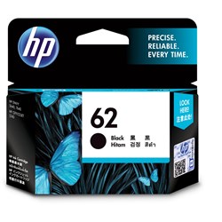 HP # 62 BLACK INK CARTRIDGE 200 page yield