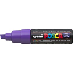UNIBALL POSCA POSTER MARKER 8MM CHISEL VIOLET