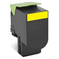 LEXMARK 808HY YELLOW TONER HIGH YIELD 3,000 PAGES