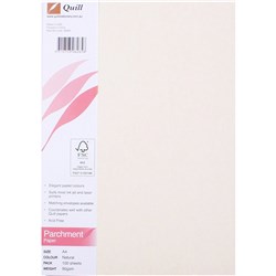 Quill Parchment Paper A4 90gsm Natural Pack Of 100