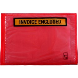 Marbig Professional Packaging Envelope 115 x 165mm Invoice Enclosed Red Box Of 1000