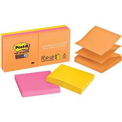 Post-It R330-6SSUC Pop Up Super Sticky Notes 76x76mm Refill Rio De Janeiro 6 Pack