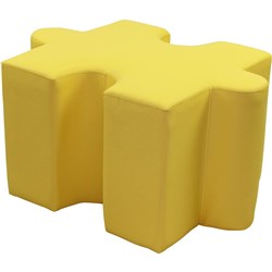 Sylex Puzzle Breakout Interlocking Ottoman Yellow