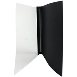 GOLD SOVEREIGN THERMAL BINDING COVER 3mm BLACK BACK CLEAR FRONT PACK of 100