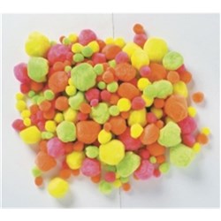 POM POMS NEON PK50