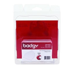 BADGY CONSUMABLES Thin Cards 0.50mm PK100