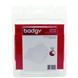 BADGY CONSUMABLES Thick Cards 0.76mm PK100